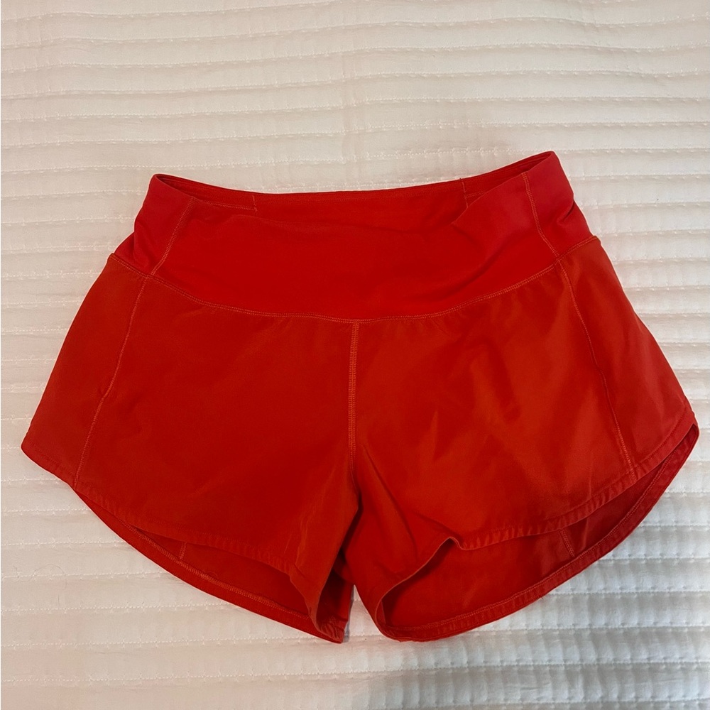 Women's Athletic Running Shorts - Red